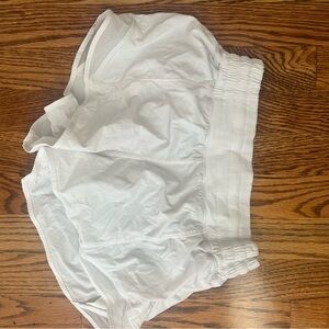 White Lululemon shorts